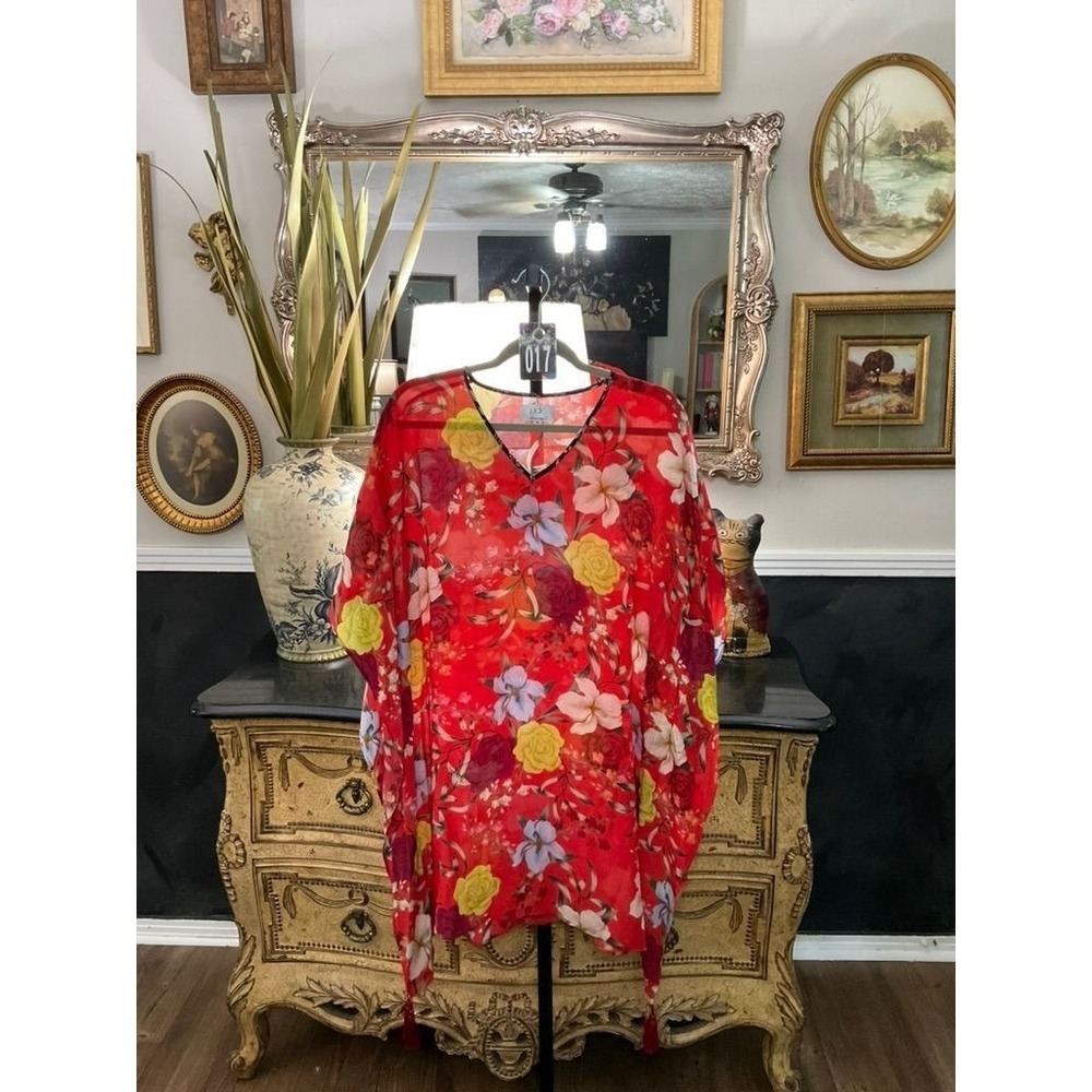 036- Jade by Johnny Was Kaftan/Blouse
